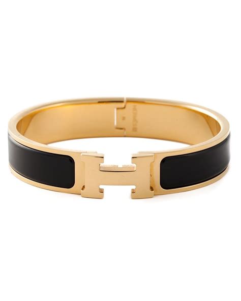 hermes black clic bracelet|Hermes clic h bracelet for sale.